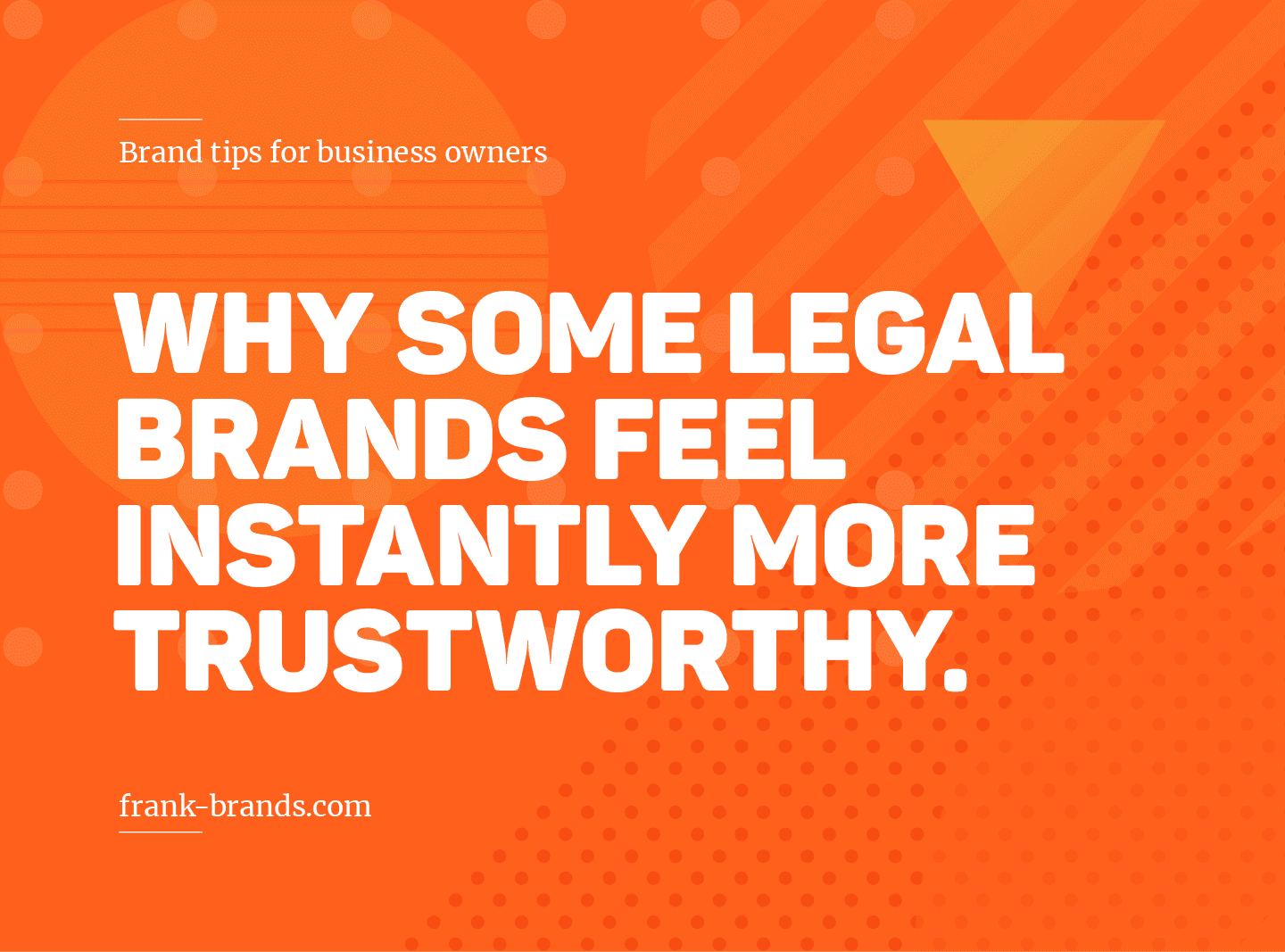 Clean professional legal branding graphic with bold headline and minimalist design, conveying trust, authority, and brand consistency