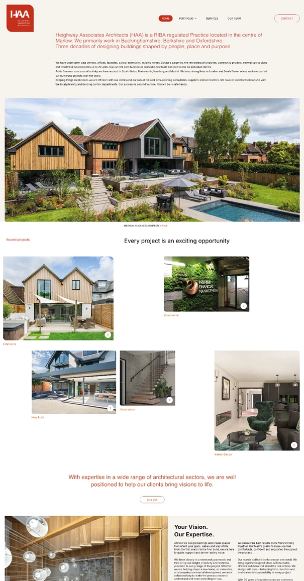 Contemporary residential extension designed by RIBA architects in Berkshire with timber cladding and landscaped garden.