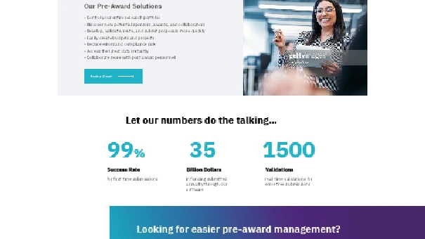 Polished B2B web design for UAE Educational software Services company with high trust visuals