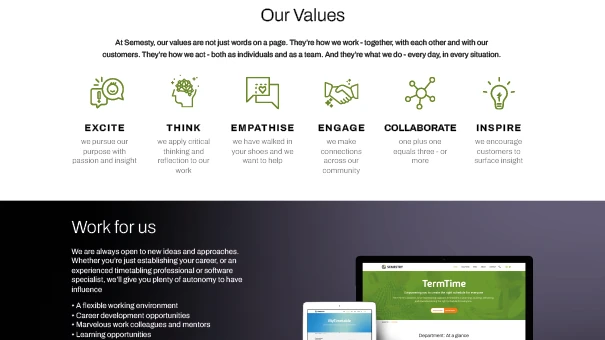 Semestry TermTime product overview with feature breakdown