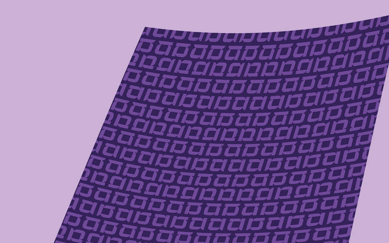 Root Home real estate investment repeating brand pattern in purple tones